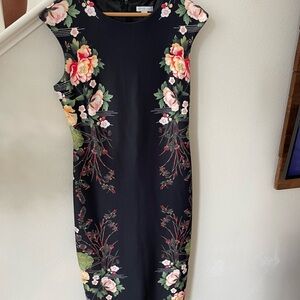 Floral Black Dress